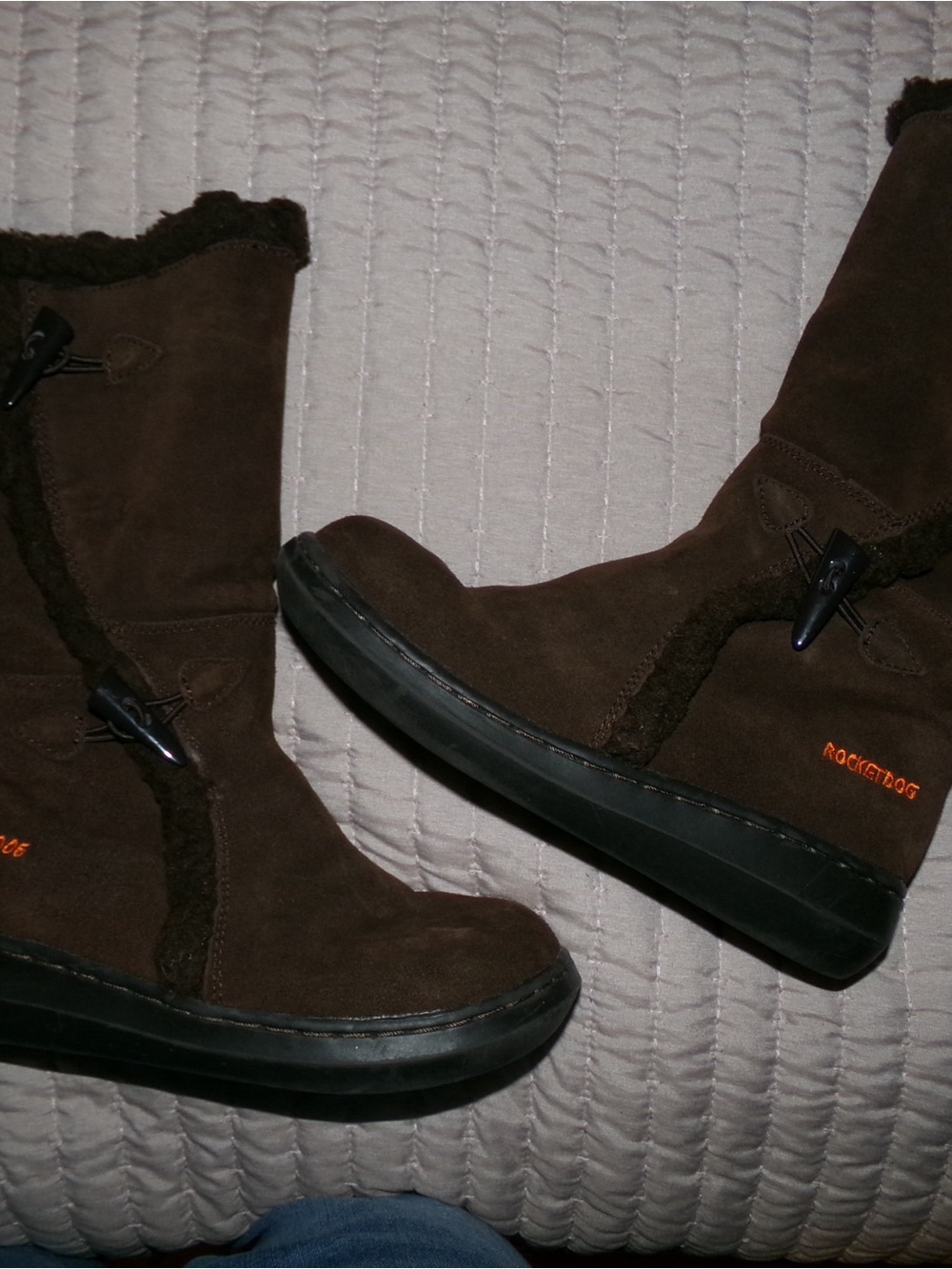 Rocket Dog Brown Suede Fleece-Lined Winter Boots